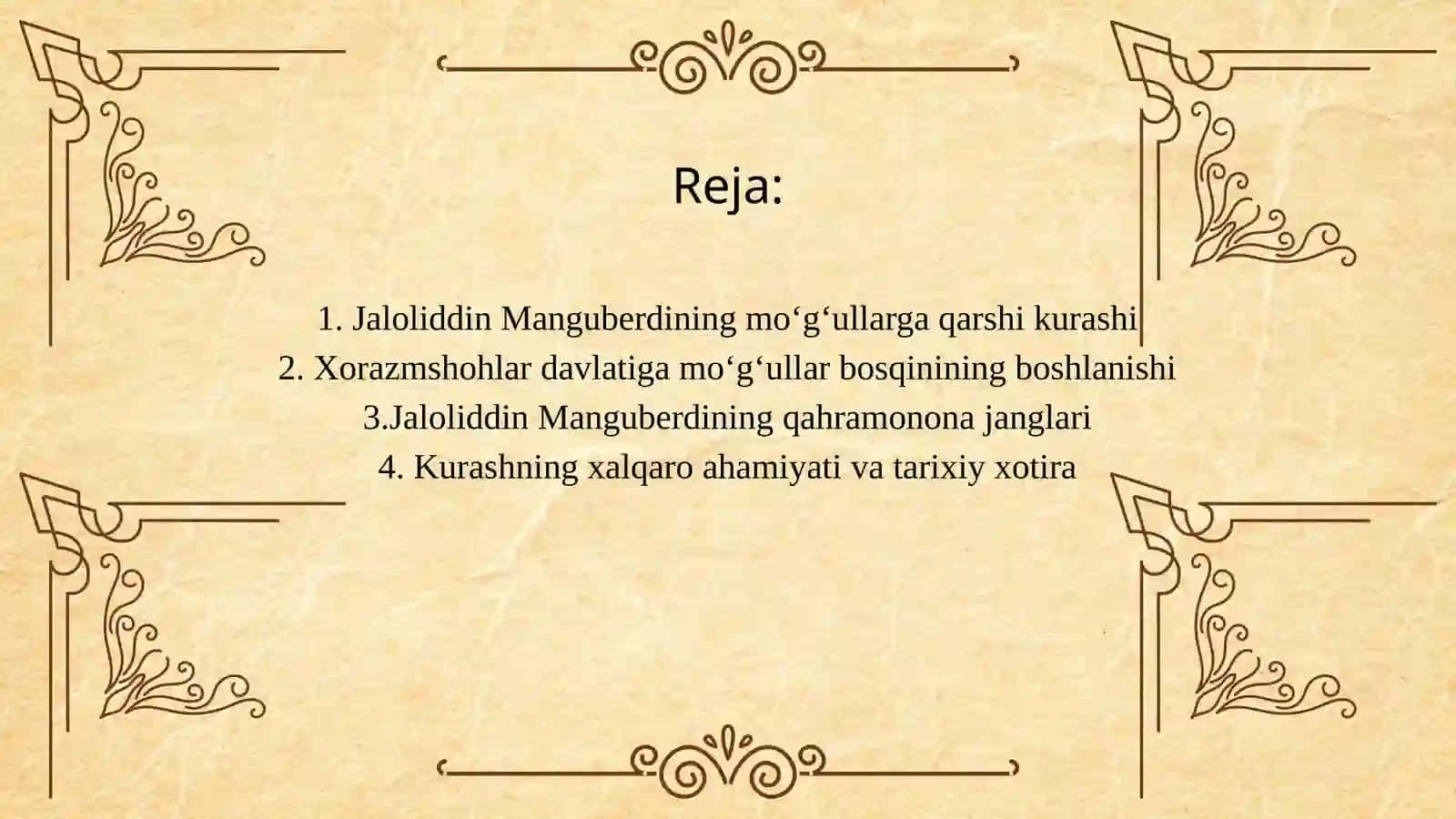 Jaloliddin Manguberdining mo‘g‘ullarga qarshi kurashi 2
