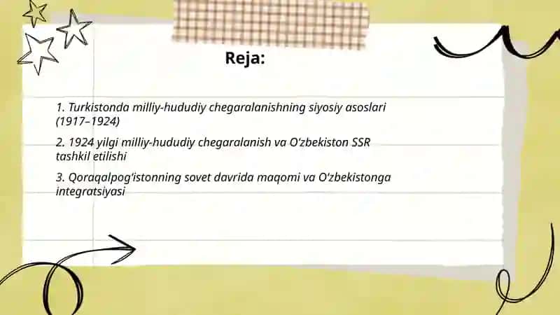 Turkistondagi milliy-hududiy chegaralanish 2