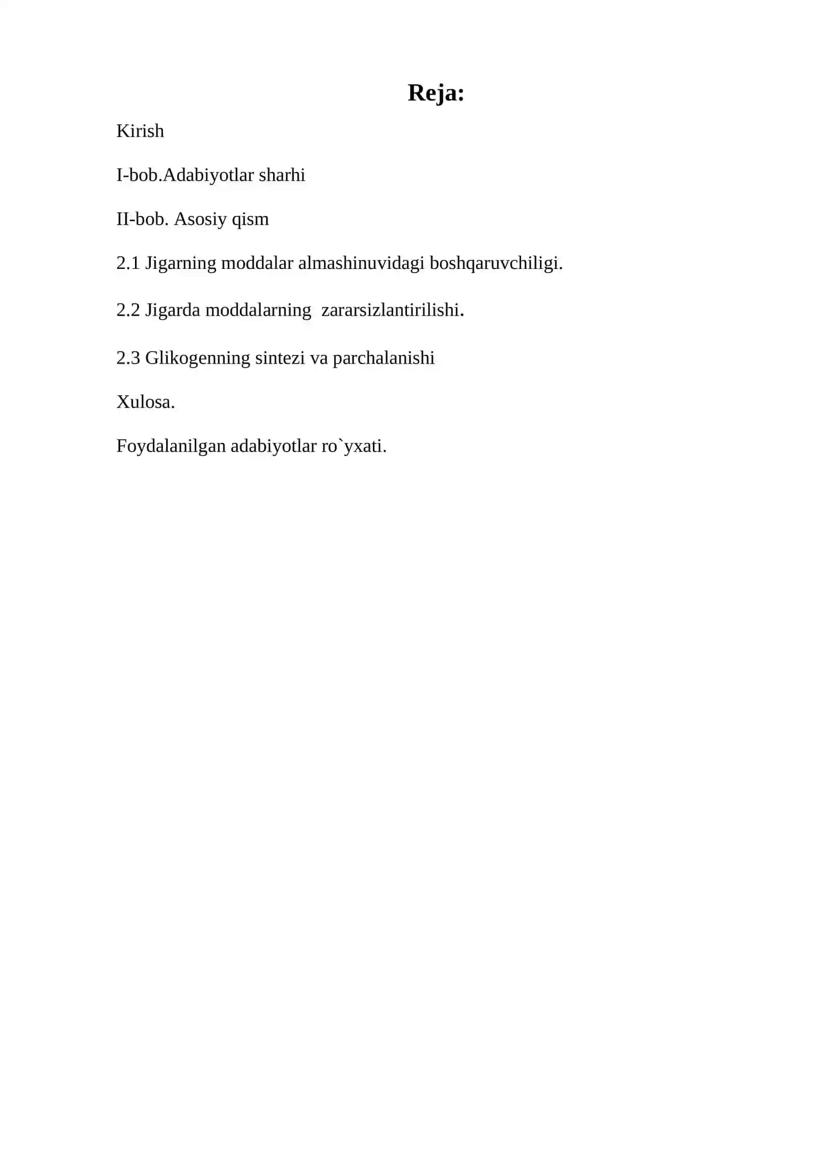Jigarda uglevodlar almashinuvi 2