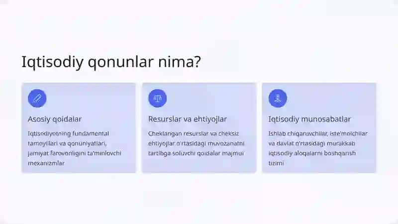 Iqtisodiy qonunlar va ularning amal qilishi 2