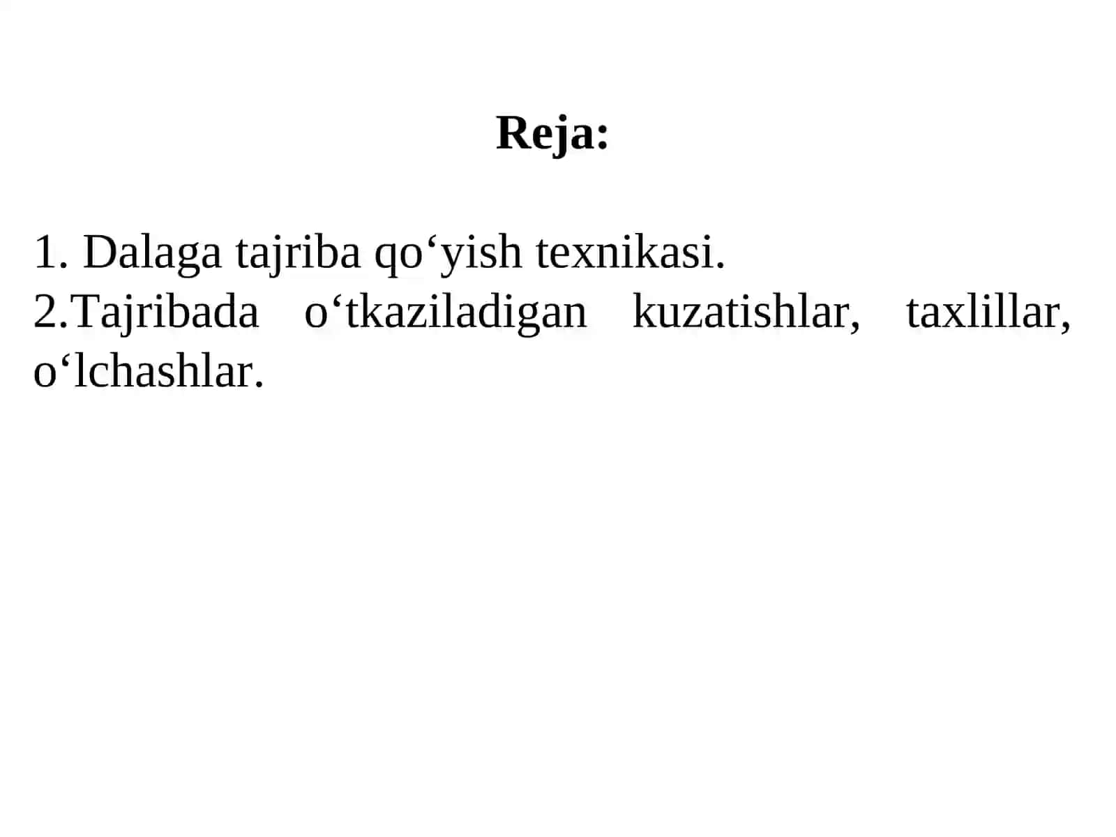Dalaga tajriba qo‘yish texnikasi 2
