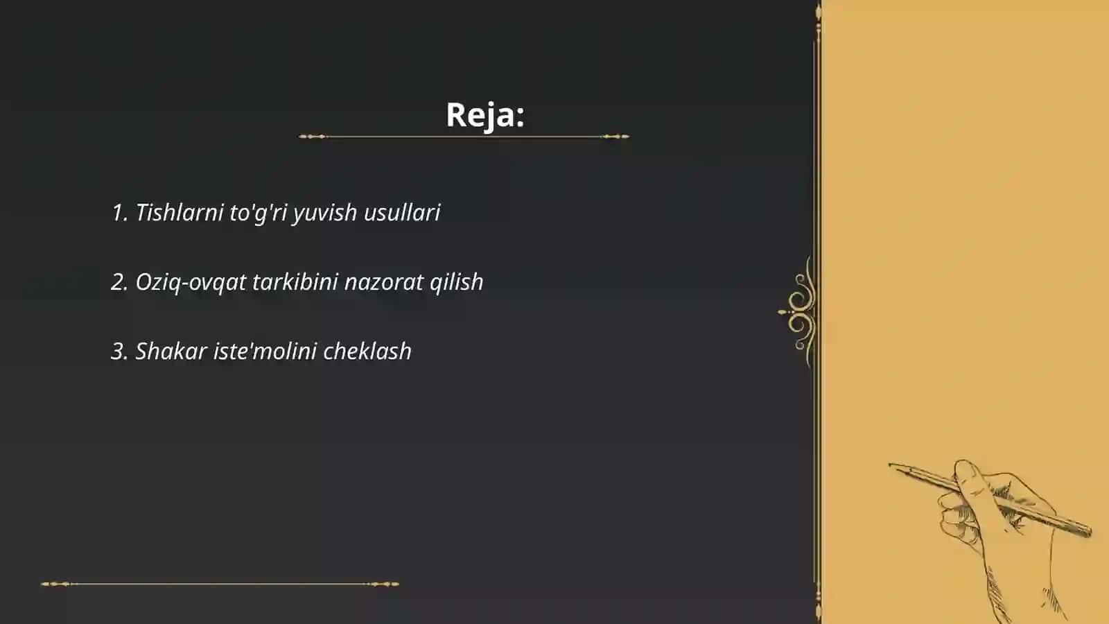 Karies kasalligi profilaktikasi 2