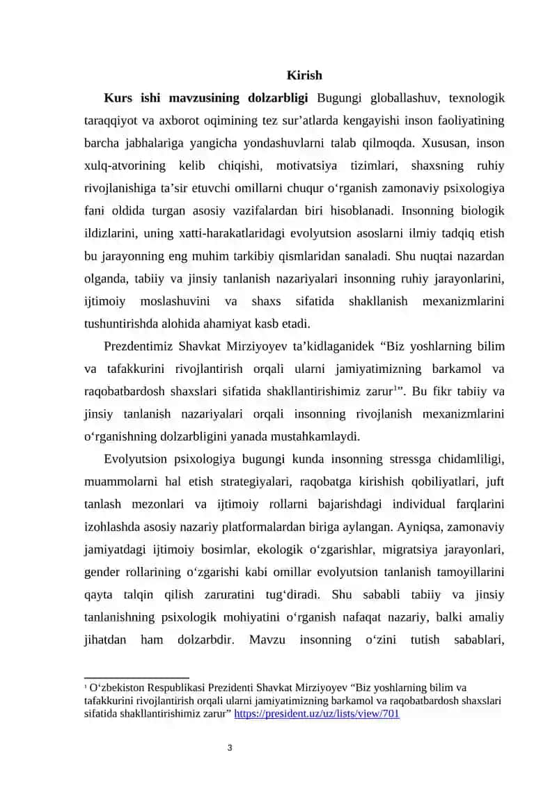 Tabiiy va jinsiy tanlanish nazariyalari 2