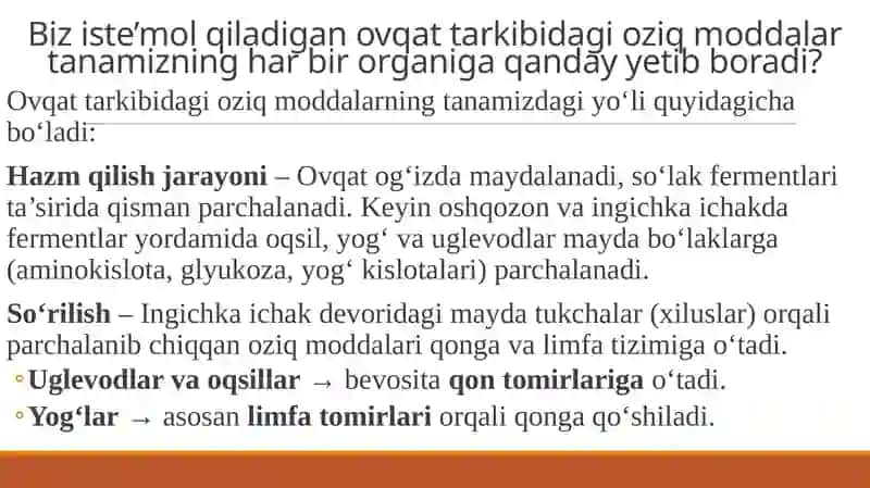 Qonaylanish sistemasi 1-qism 2
