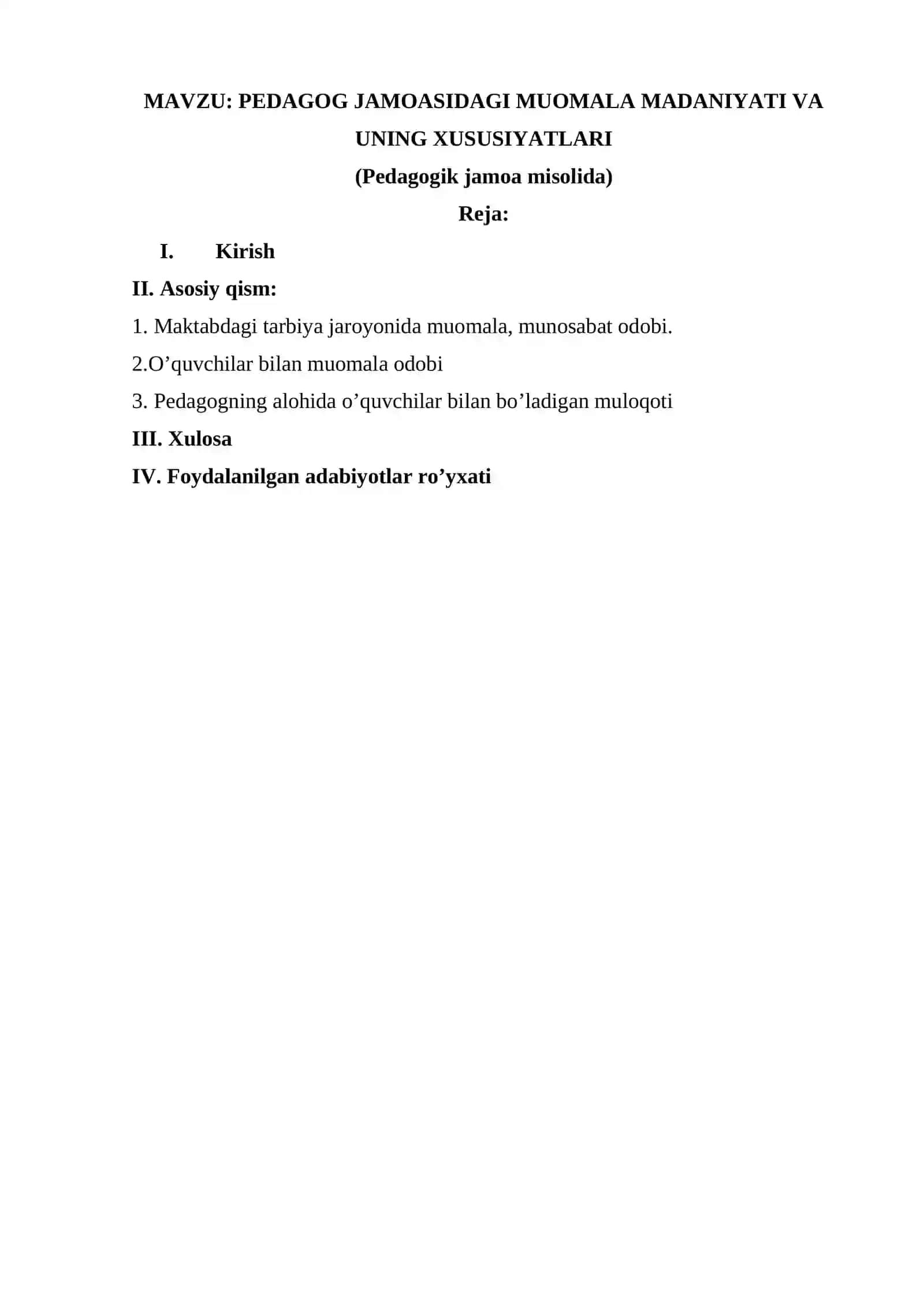 PEDAGOG JAMOASIDAGI MUOMALA MADANIYATI VA UNING XUSUSIYATLARI 2