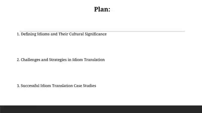 The translation of idioms 2