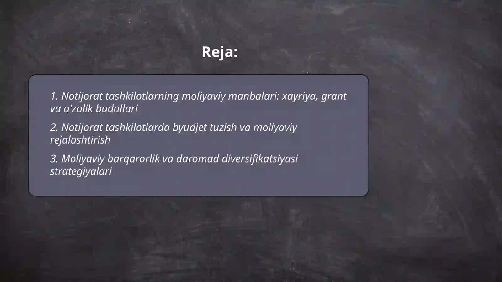Notijorat tashkilotlar moliyasi tizimida tutgan o'rni 2