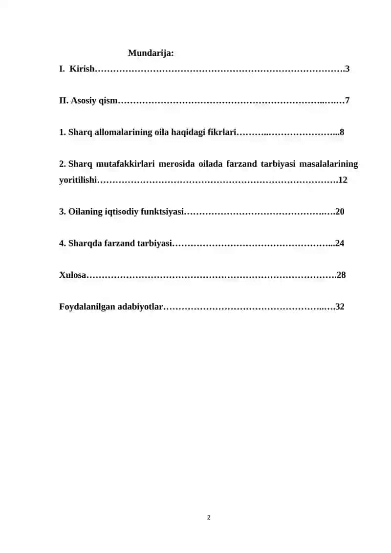 Sharq mamlakatlarida oilaviy munosabatlar 2