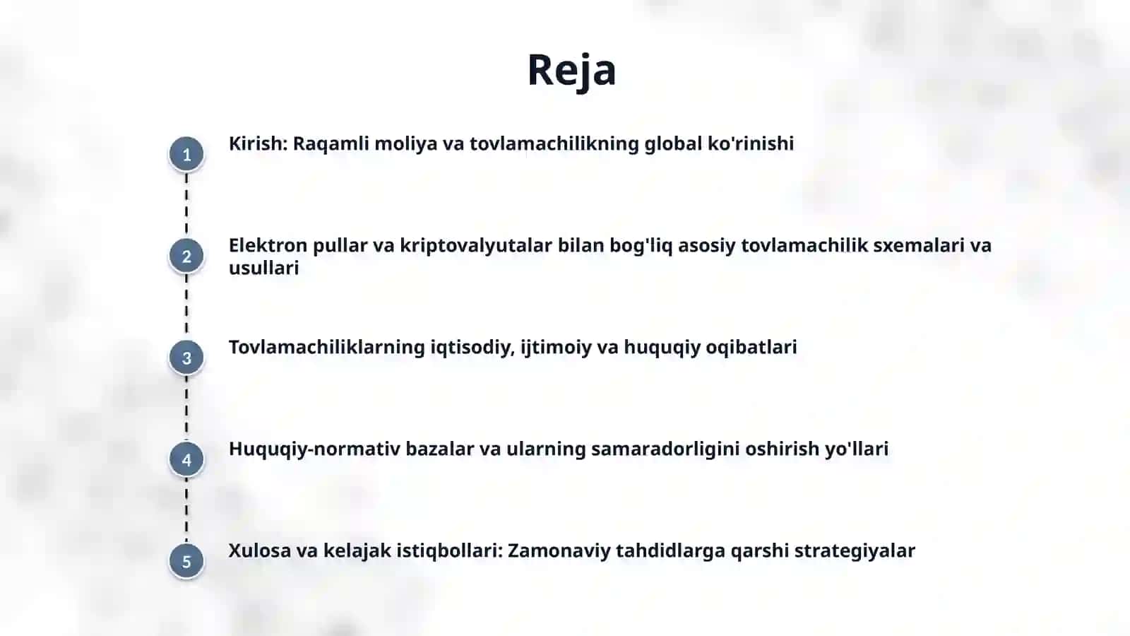 Internet tarmogʼidagi elektron pullar va kriptovalyutalar bilan sodir 2