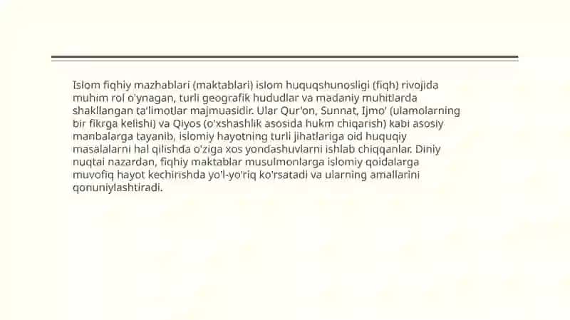 Islom fiqhiy 1maktablari 2