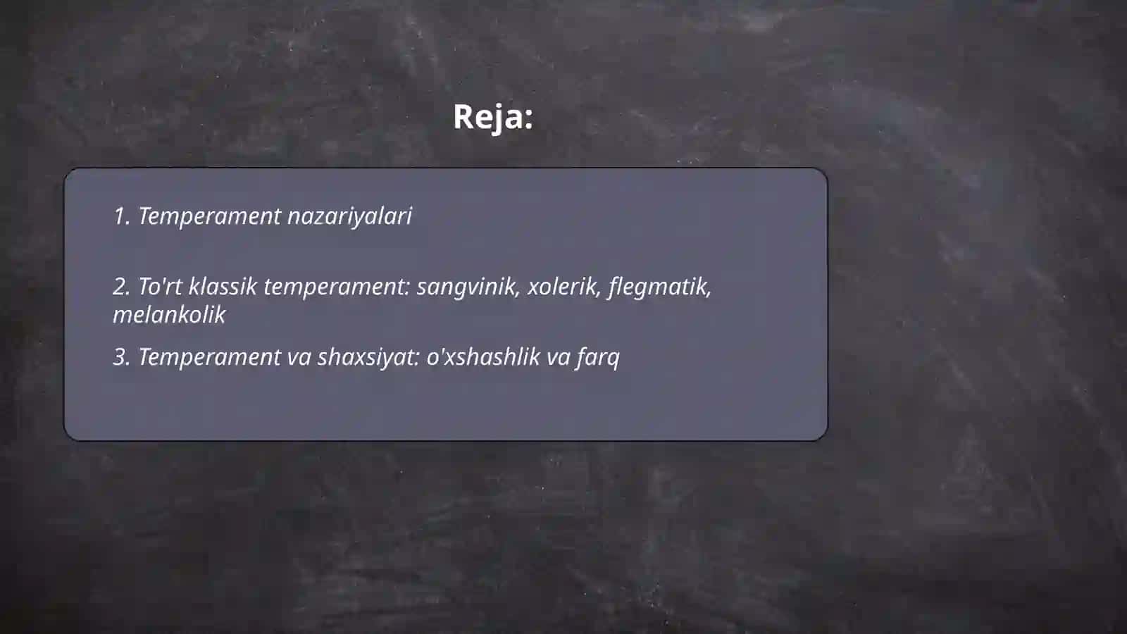 Temperament 2