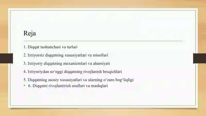 Diqqatning turlari va rivojlantirish usullari 2