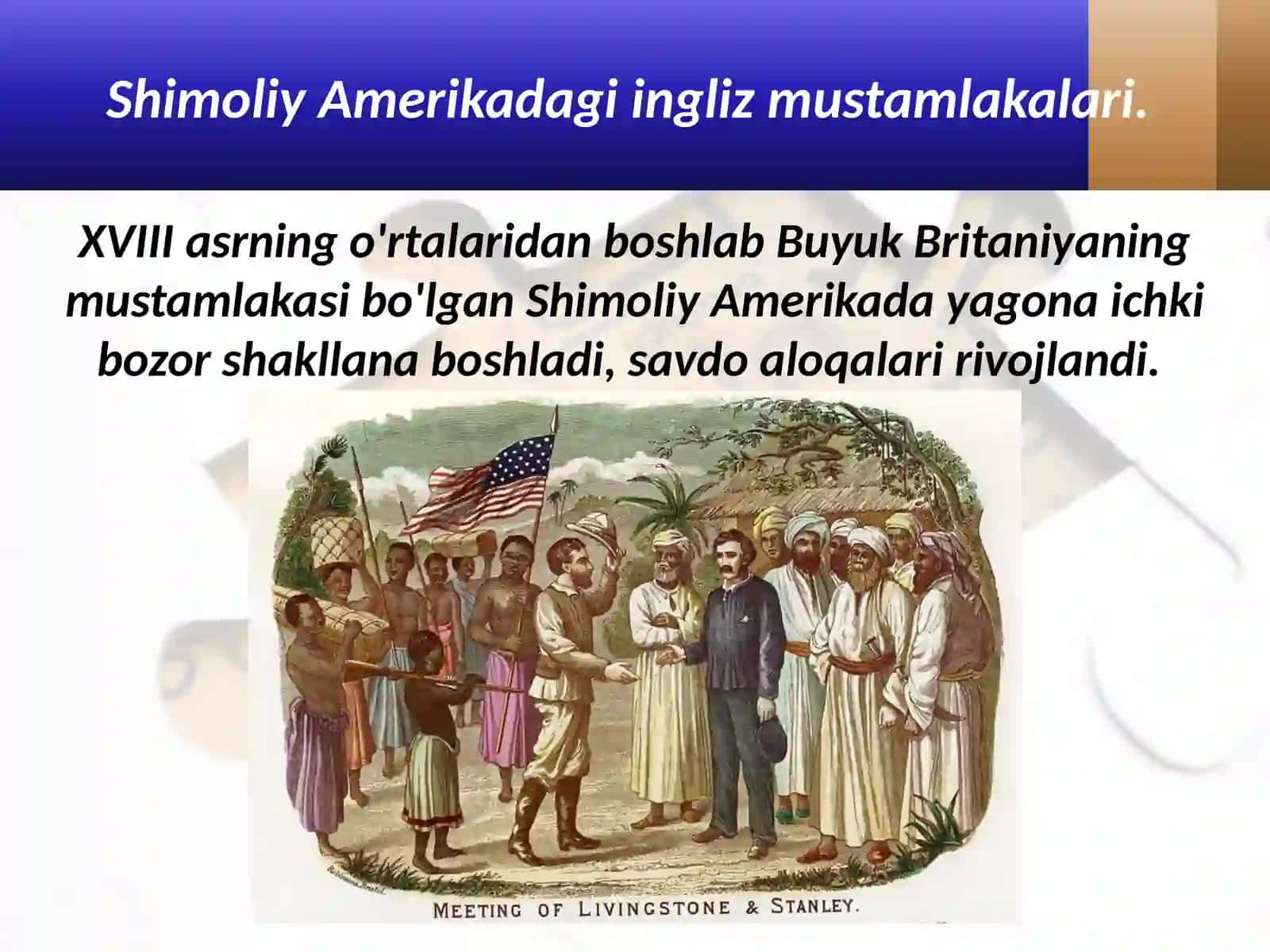 8-sinf Jahon tarixi dars ishlanma. Amerika Qo'shma Shtatlarining tashkil topishi 2