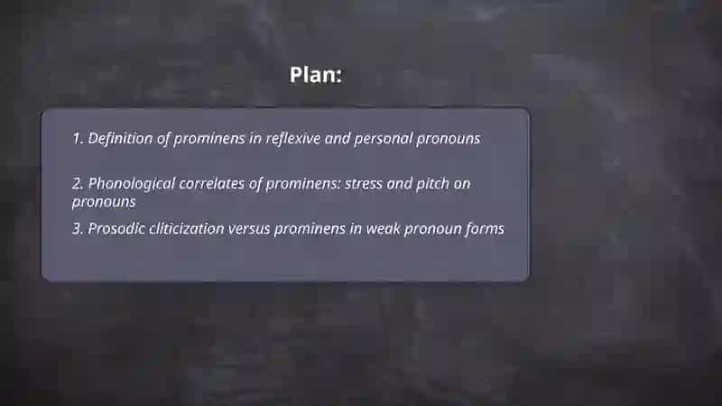 Prominens in reflexive and personal pronouns 2