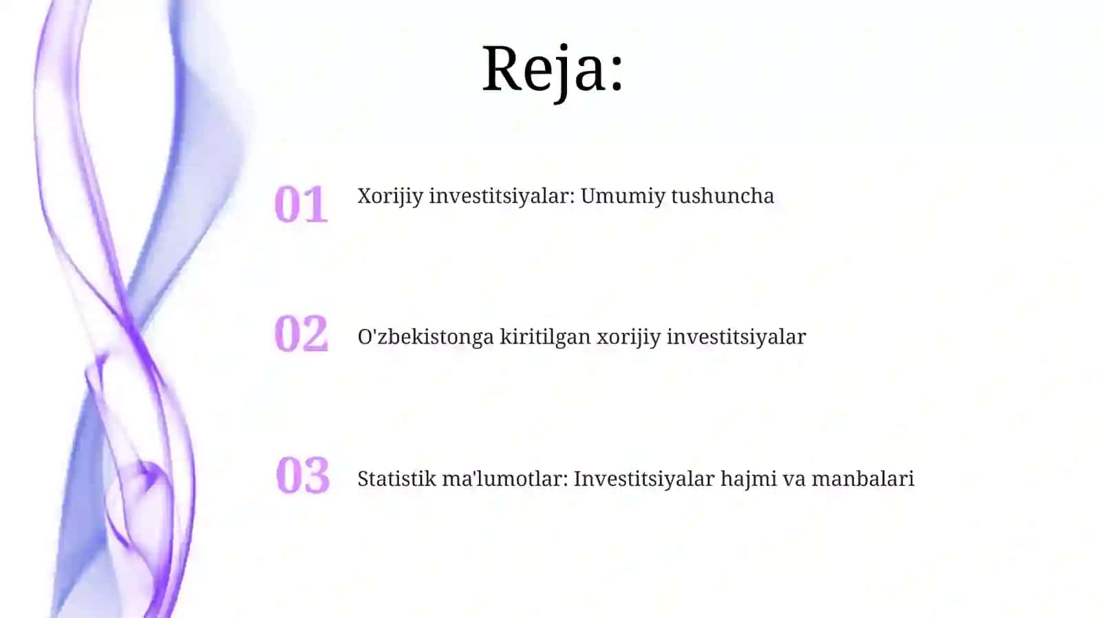 Xorijiy investitsiyalar 2