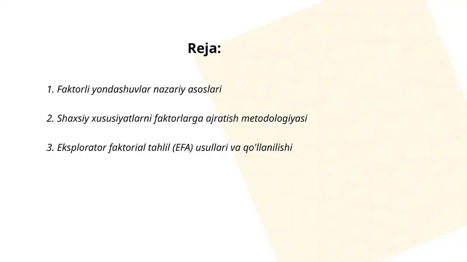 Psixologiyada shaxsda faktorli yondashuvlar 2