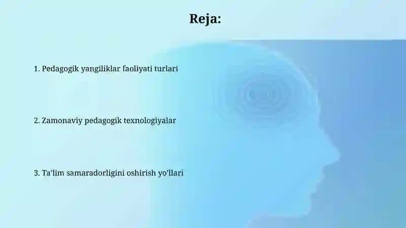 Pedagogning innavatsiyon faoliyati 2