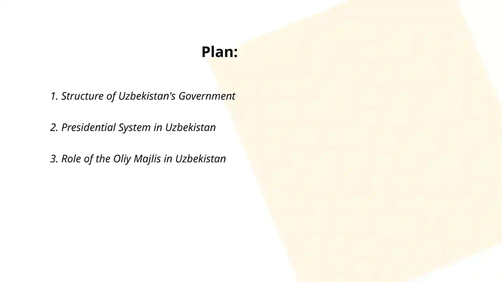 Political system of Uzbekistan 2