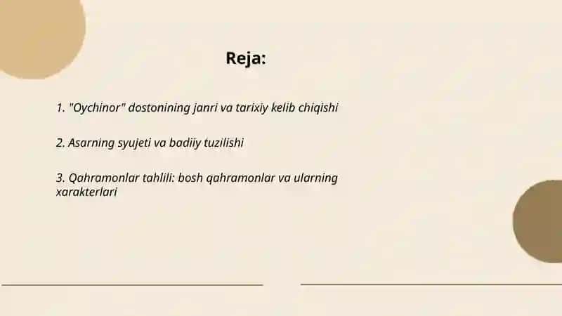 Oychinor dostoni tahlili 2