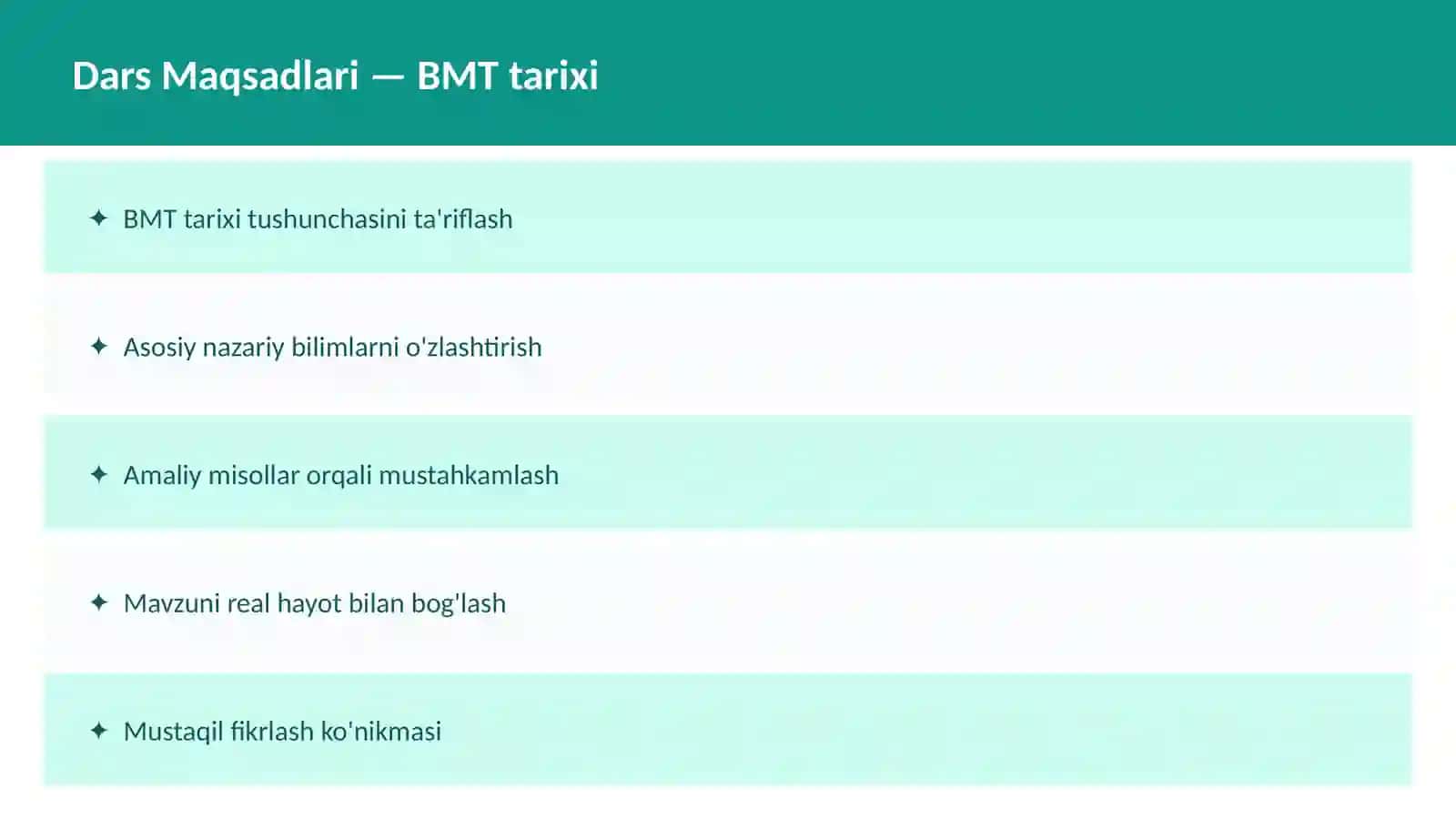 Dekolonizatsiya O'qituvchilar va talabalar uchun dars ishlanma 2