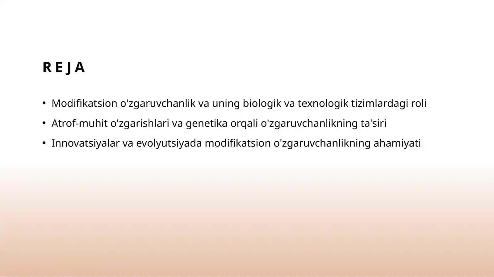 Modifikatsion o'zgaruvchanlik 2