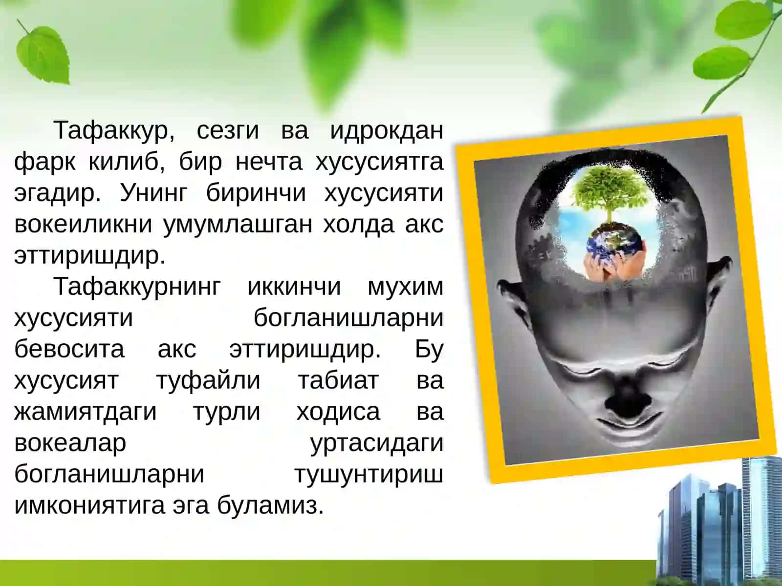 Тафаккур операциялари 2
