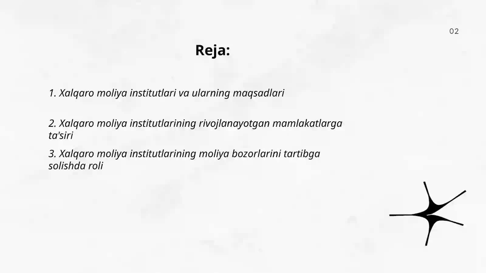 Xalqaro moliya institutlarining moliya bozorlaridagi faoliyati va roli 2
