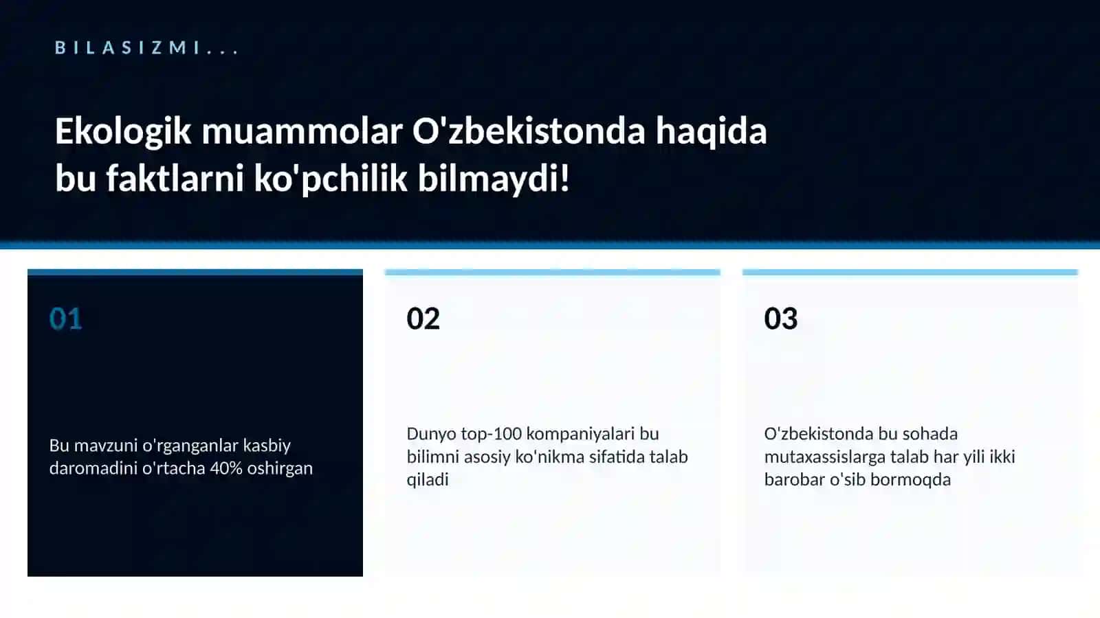Ekologik muammolar O'zbekistonda 2