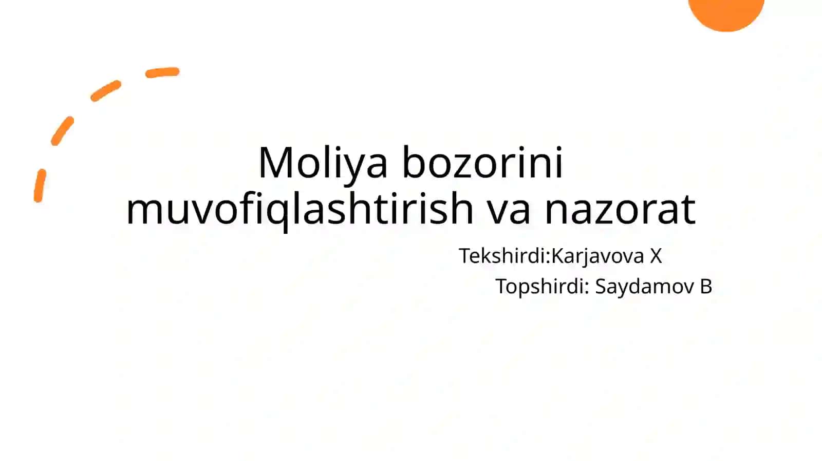 "Bank va moliya bozori" 2