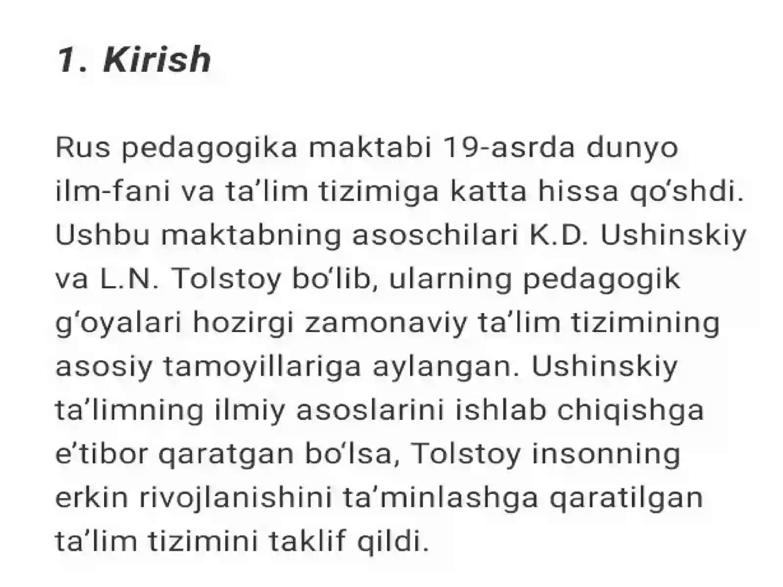 Rus pedagog olimlarining g'oyalari 2