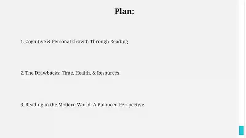 Pros and cons of reading books 2