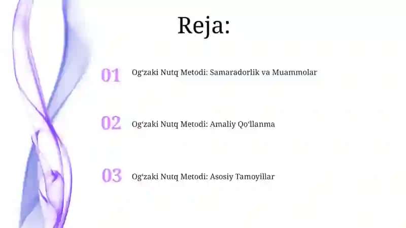 Ogʻzaki Nutq Metodi: Asosiy Tamoyillar 2