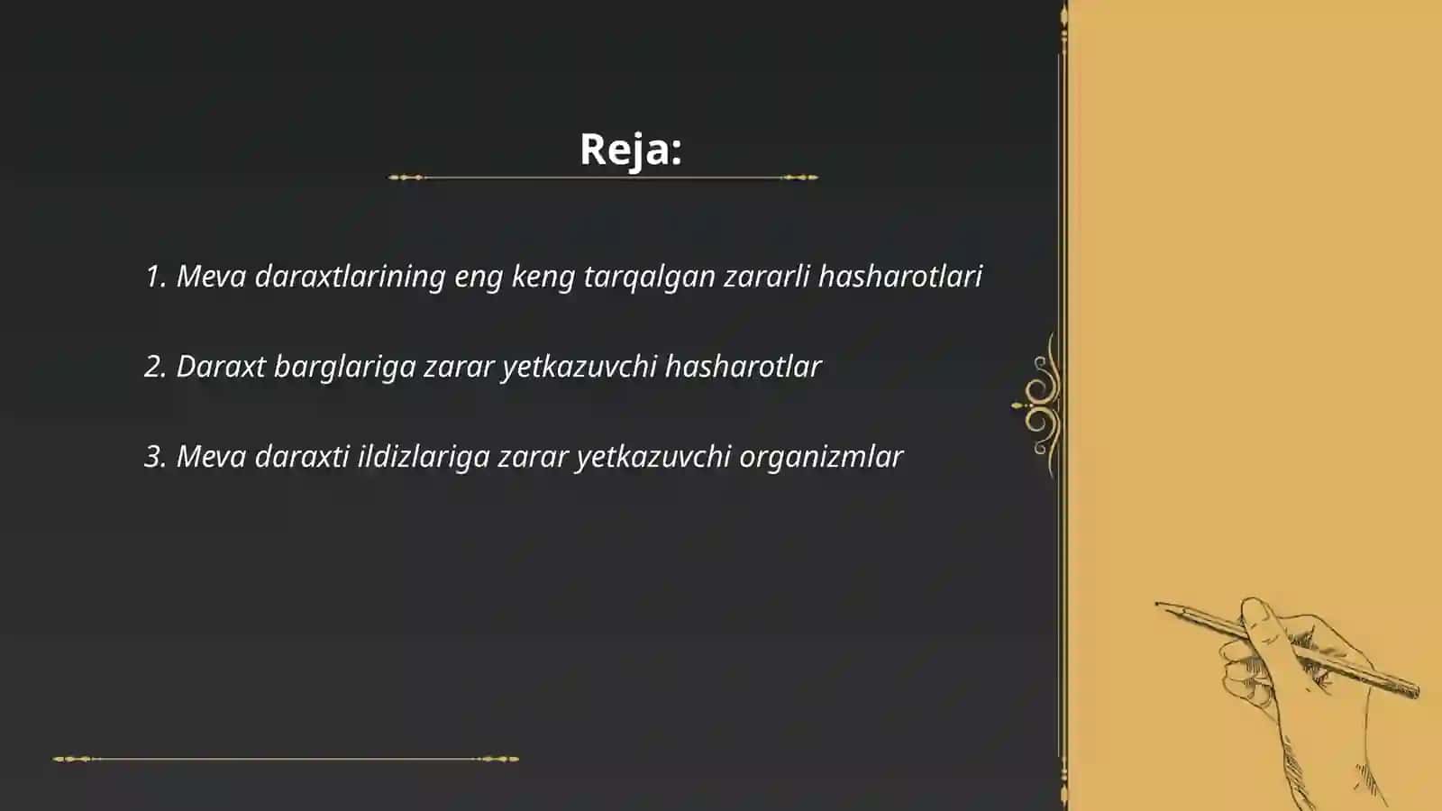 Meva daraxtlarining soʻruvchi zarar kunandalari 2