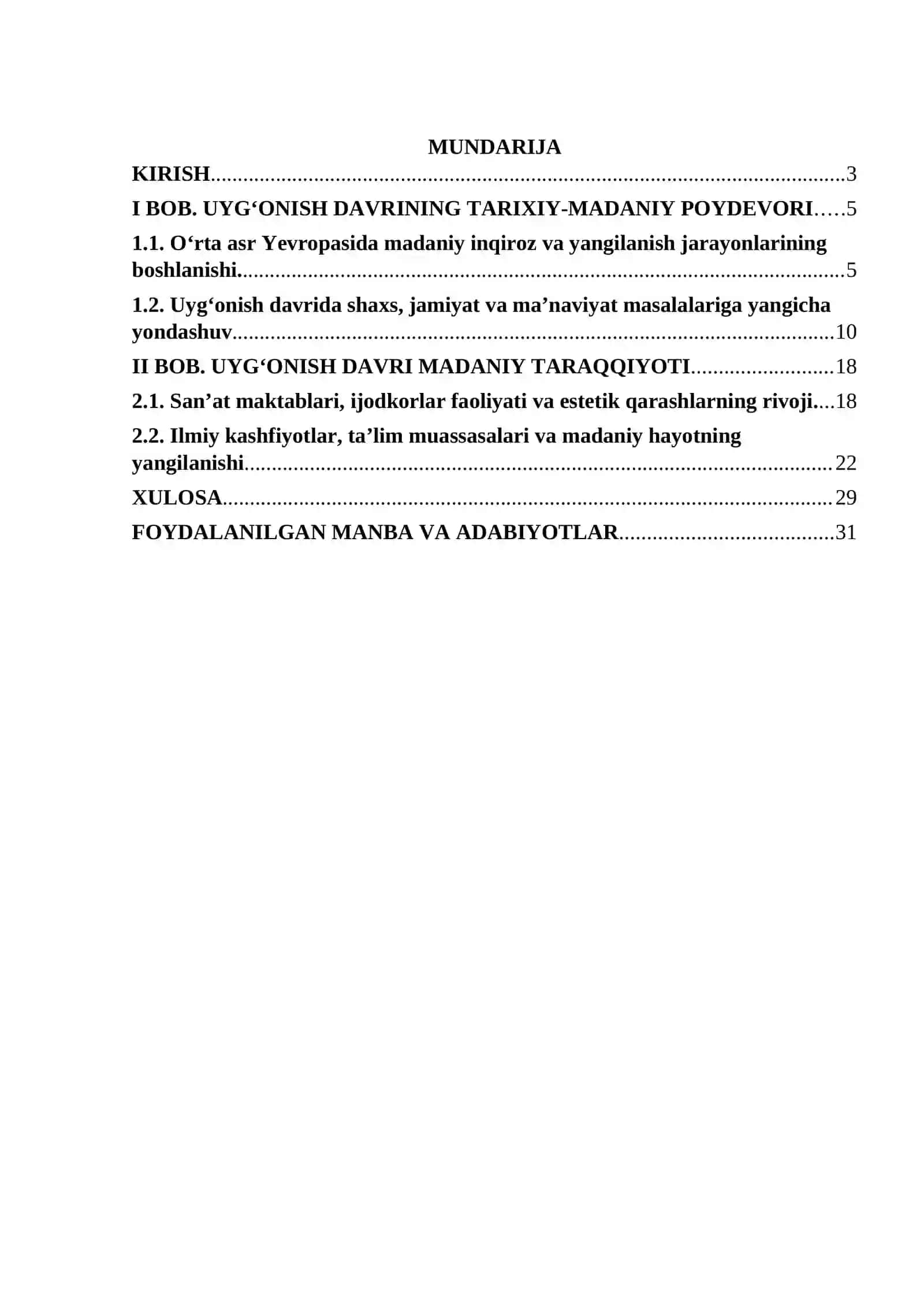 Uyg’onish davri madaniyati 2