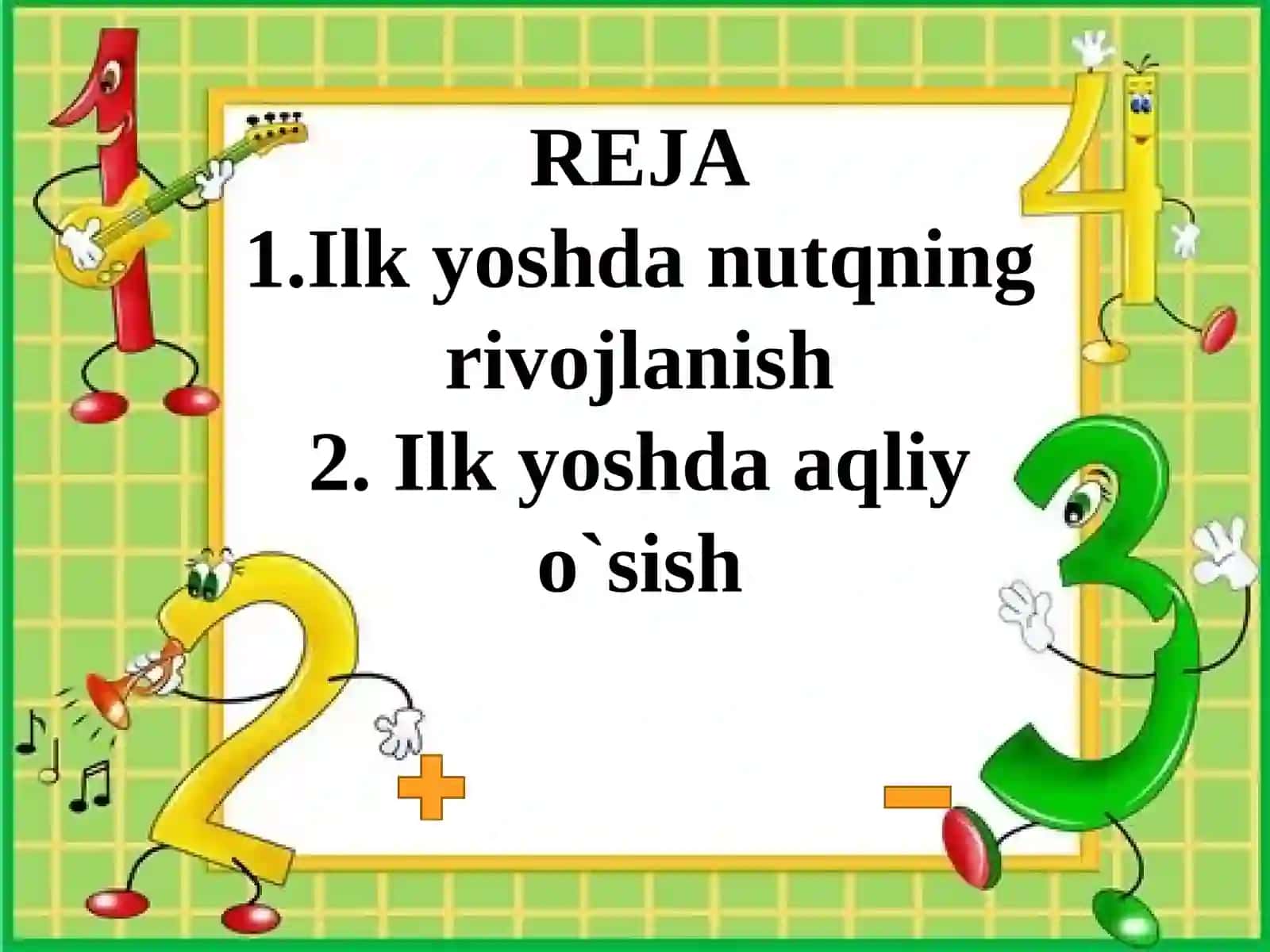 ILK BOLALIK DAVRIDA NUTQNINGO‘SISHI 2