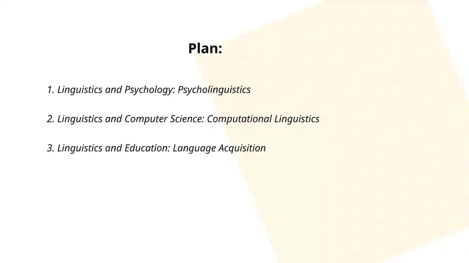 Linguistics and its connection with other disciplines 2