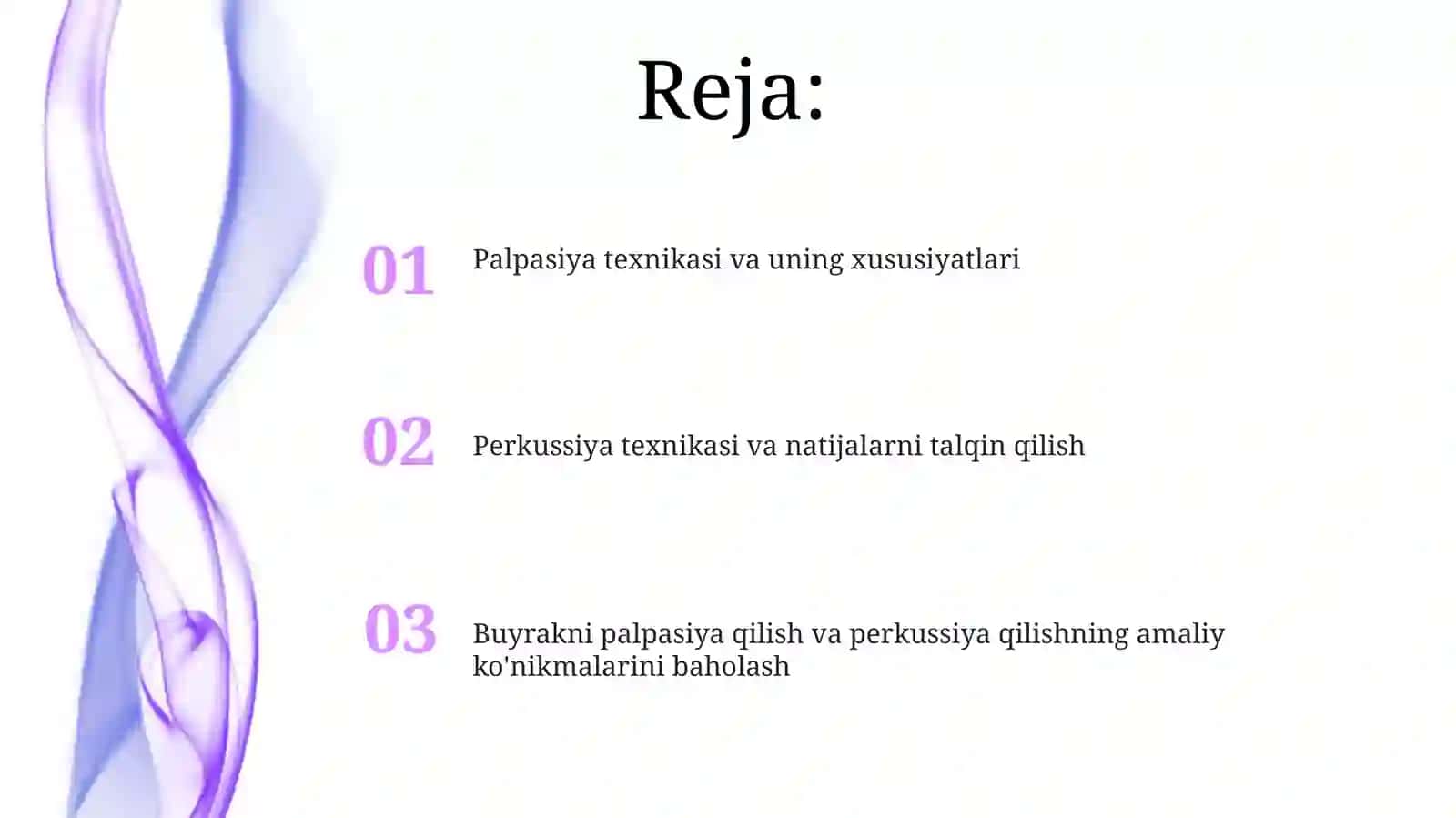 Palpasiya va perkussiya texnikasi 2