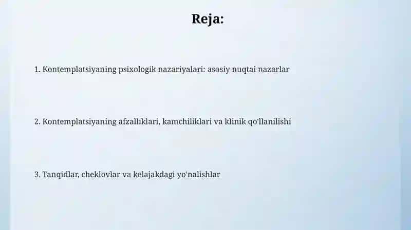 Tafakkur borasidagi psixologik nazaryalar 2