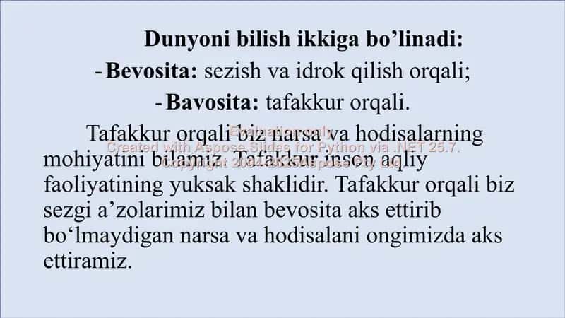 Tafakkur haqida tushunchalar 2