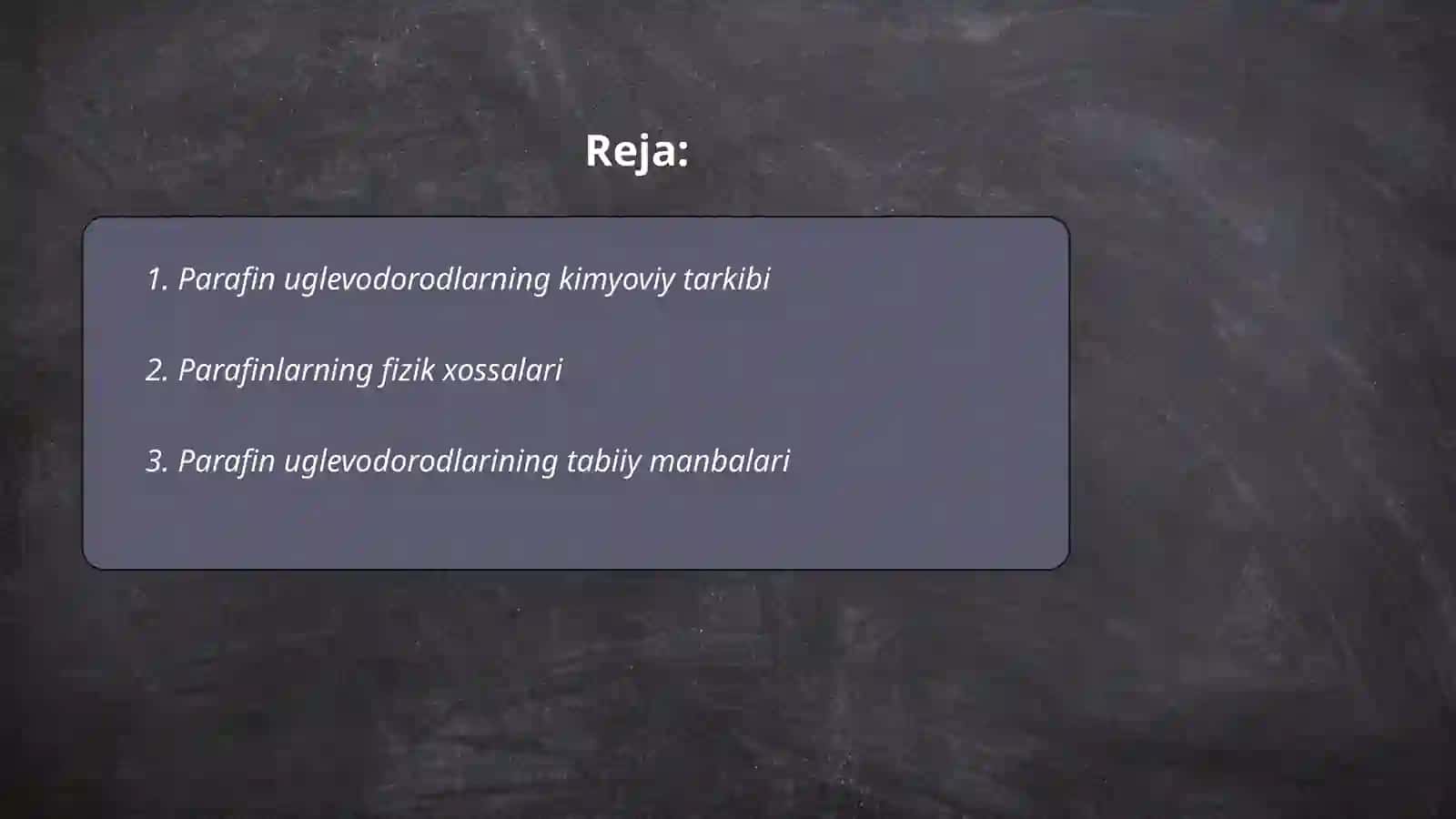 Parafin uglevodorodlar 2