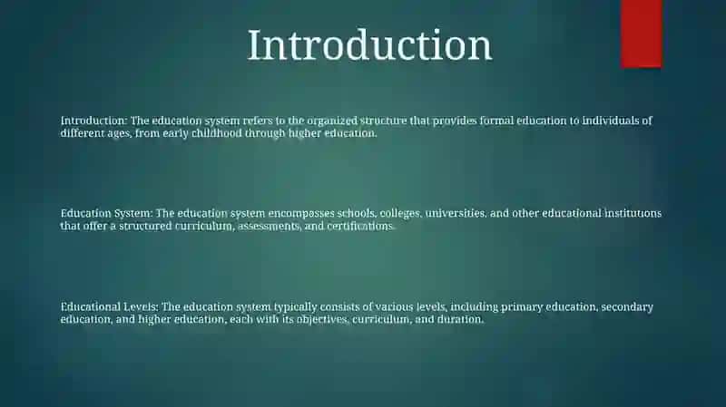 Education System 2