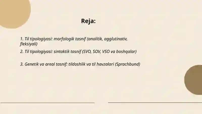 Tillarning tipologik tasnifi 2