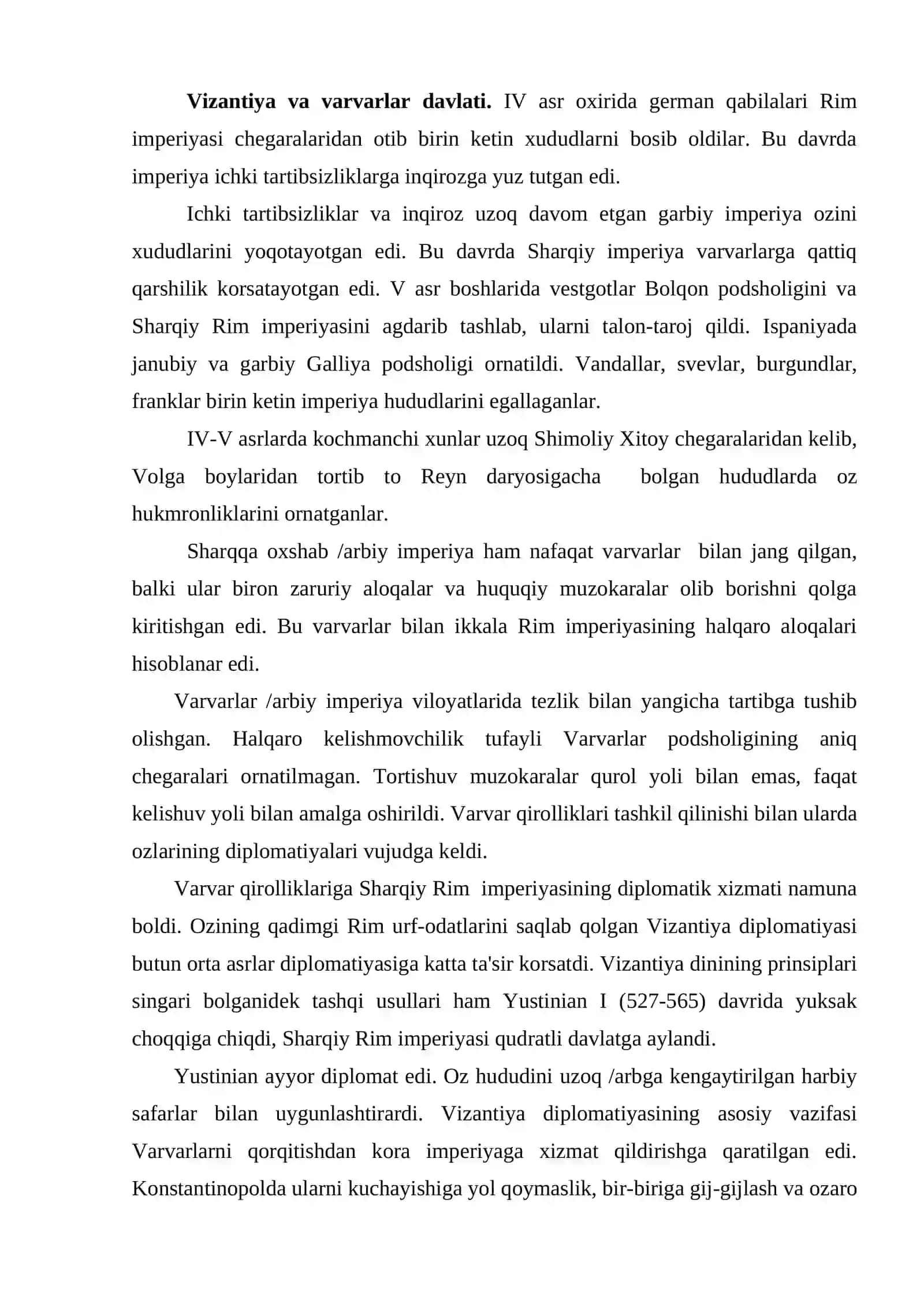 O‘rta asrlarda xalqaro munosabatlar va diplomatiya 2