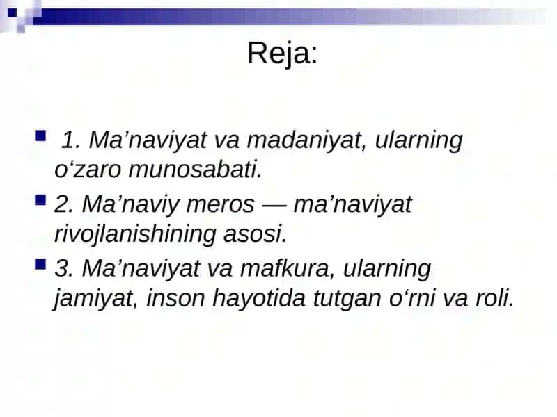 Ma’naviy meros - ma’naviyat rivojlanishining asosi 2