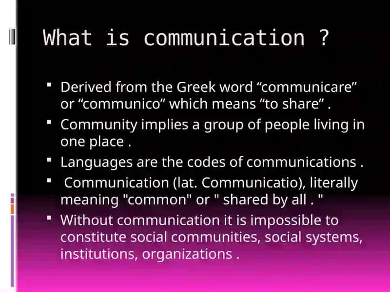 Kinds of communication in FLT 2