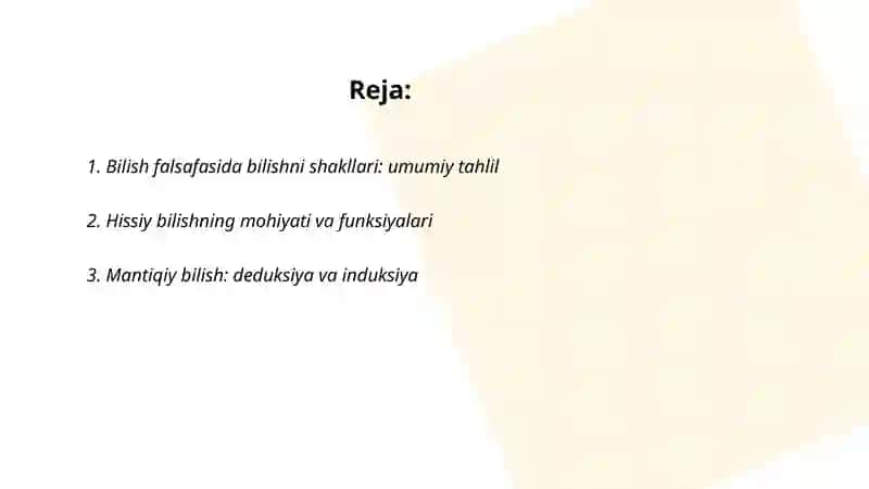 Bilish Falsafasi 2