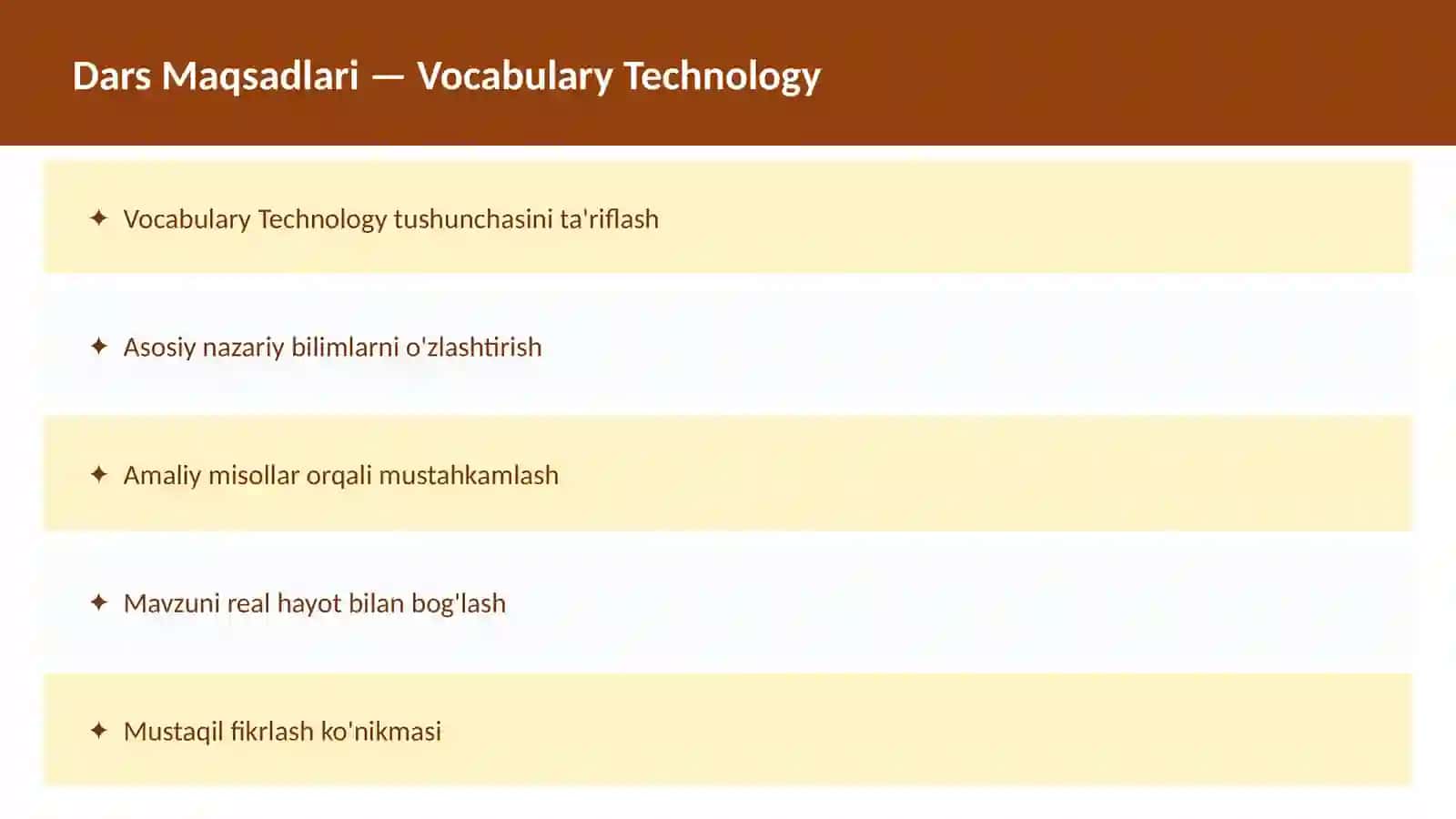 Ingliz Tili Vocabulary Education 2