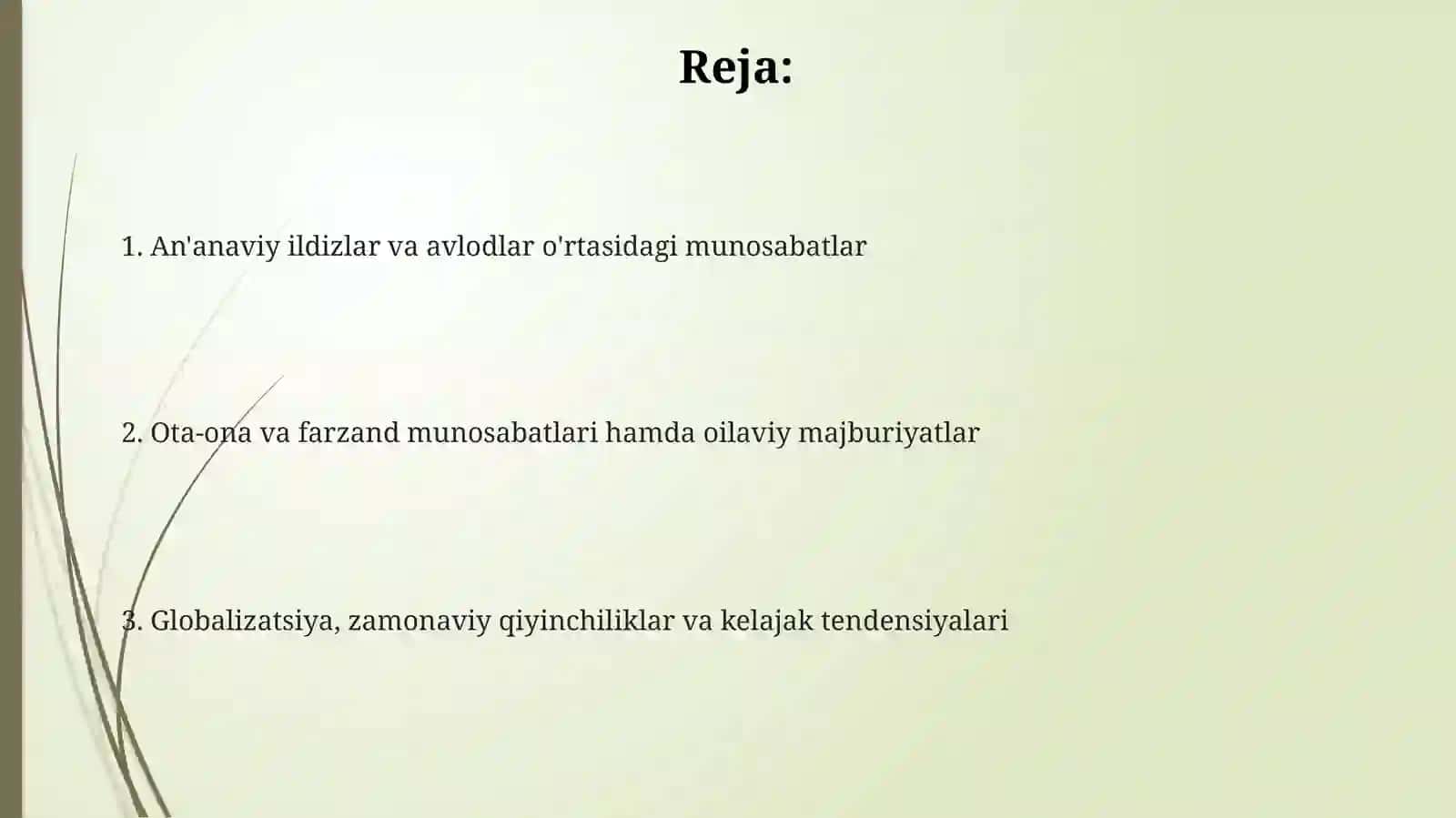 Sharqmamlakatlaridaoilaviymunosabatlar 2