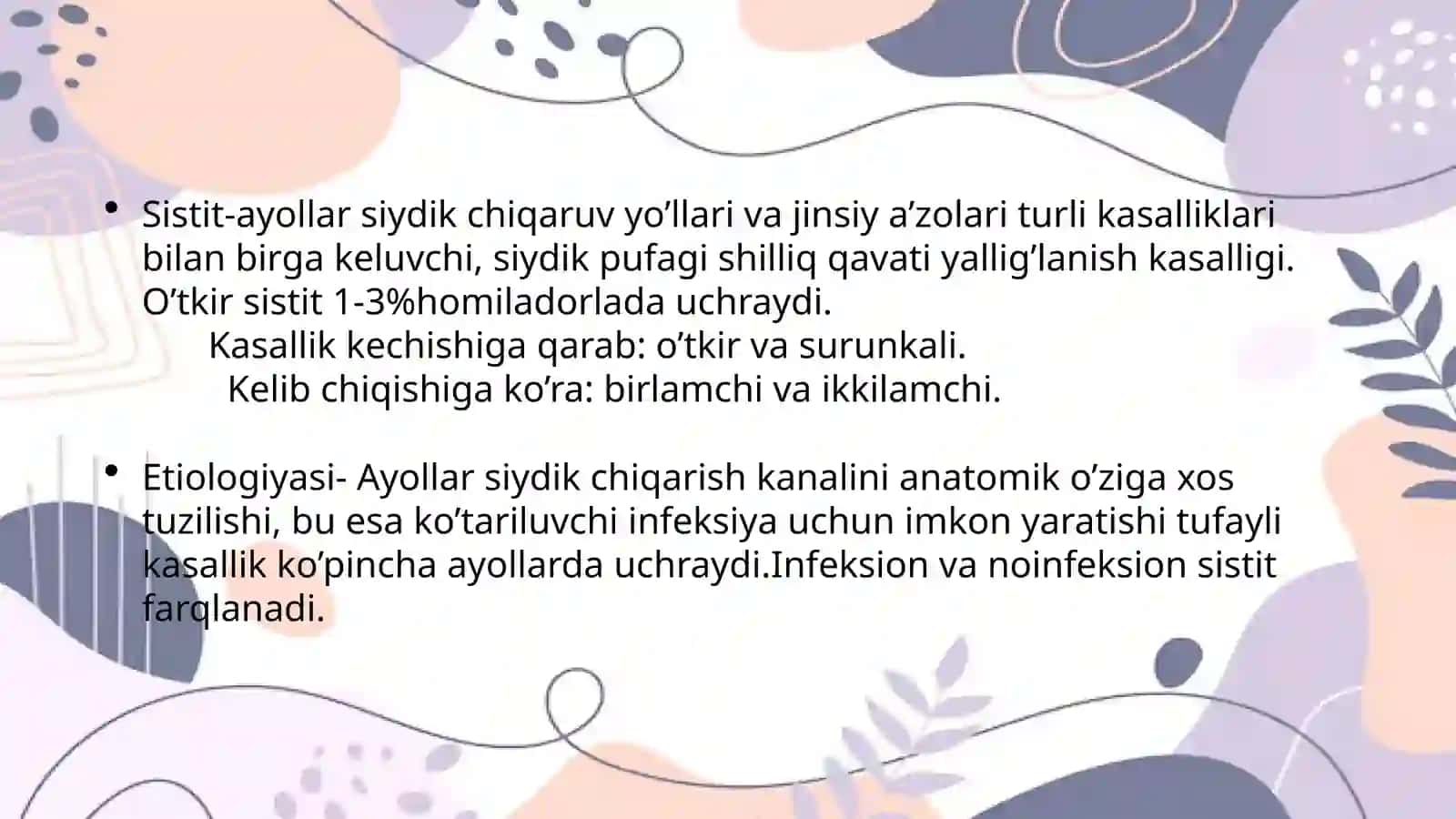 Homiladorlarda sistit 2