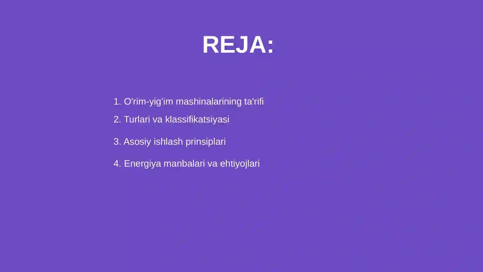 O'rim -yigʻim mashinalari 2